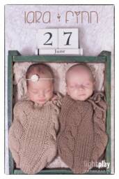 Handmade Knit Newborn Swaddle Sack, Baby Photo Prop