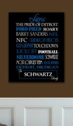 Detroit Lions Print Or Canvas Housewarming Gift For Couplevalentines Day Him - thumbnail 3