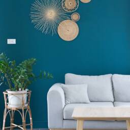 Woven Rattan Wall Decor Set - Bamboo Basket Art, Sunburst Design - thumbnail 2