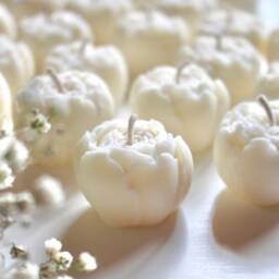 Mini Peony Candles, Wedding Favours, Flower Aesthetic Candle, Bridesmaid Gift, Gift For Guests, Bridal Shower Favors - thumbnail 2