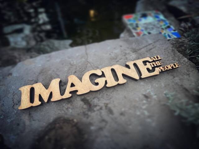 John Lennon Imagine Quote - Wall Art - image 1