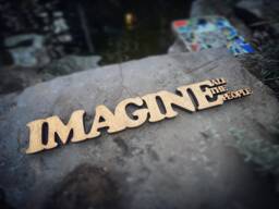 John Lennon Imagine Quote - Wall Art - thumbnail 1