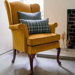 "Harris Tweed Birch Tartan - 50x30cm/20""x12" - thumbnail 3