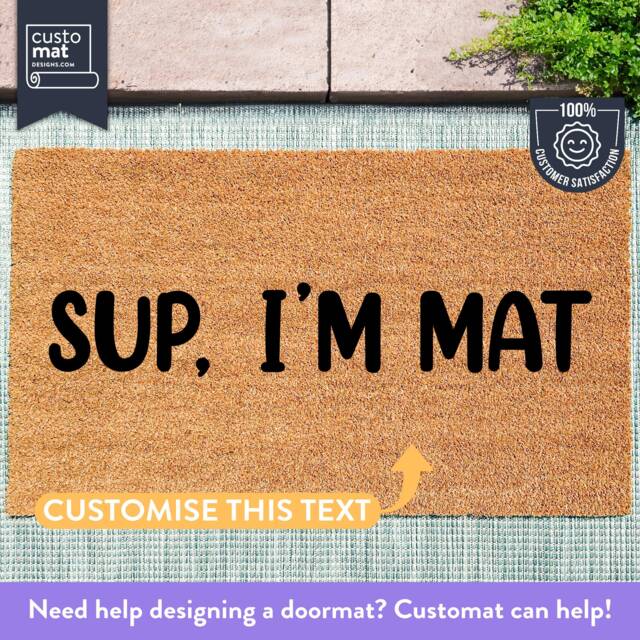 Customizable Doormat - Custom Personalized Door Mat Customize Your Choose Font Gift Housewarming - image 1