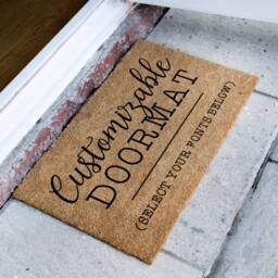 Customizable Doormat - Custom Personalized Door Mat Customize Your Choose Font Gift Housewarming - thumbnail 3