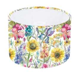 Voyage Maison Sunflower Lampshade, Floral Drum Shade, Handmade in UK - thumbnail 1