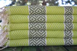 "Light Green Towel, Bath Towel, Cotton Towel, Turkish Peshtemal, 40""x70"
