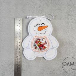 Snowman Treat Bag, Gift Party Favour, Stocking Filler, Christmas Eve Box Filler - thumbnail 3