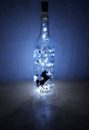 Unicorn Themed Led Bottle Lamp