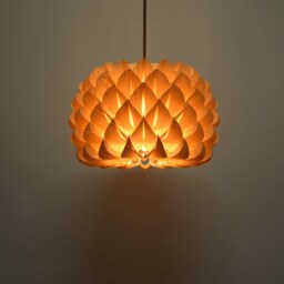 Ceiling Light-Bloom Pendant Lamp-Chinese Ash-Chandelier Light-Wood Light-Table Lampshade-Floor Lampshade - thumbnail 3