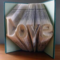 Anniversary Gifts For Boyfriend/Girlfriend - Paper Love Folded Book Art Sculpture Unique Wedding Gift Centerpiece - thumbnail 4