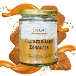 Caramel Biscuit Scented Jam Jar Candle Cinnamon Brown Sugar - thumbnail 2