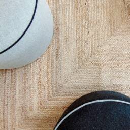 Jute Rug. Vegan & Ecologic Natural Fiber Original Organic Rugs. Feng Shui Home - thumbnail 2