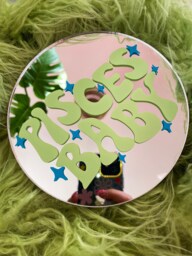 Pisces Horoscope/star Sign Mini Disc Mirror - thumbnail 1