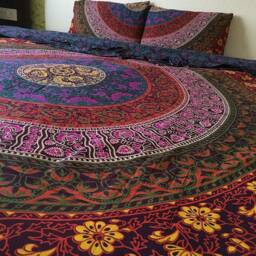 Bohemian Mandala Queen Duvet Cover Set Indian Tapestry Bedding - thumbnail 3