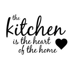 Kitchen Heart Home Quote - Wall Decal Custom Vinyl Art Stickers - thumbnail 3