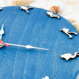 Handmade Wooden Diving Clock Ocean Sea Decor - thumbnail 2