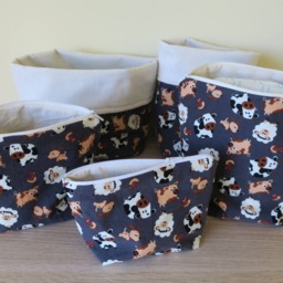 Baby Blanket, Boys & Girls, Fine Corduroy, Cow Patterns, Pigs, Lambs - thumbnail 4