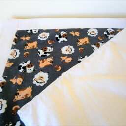 Baby Blanket, Boys & Girls, Fine Corduroy, Cow Patterns, Pigs, Lambs - thumbnail 3