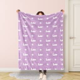 Personalized Name Blanket For Baby/Kids/Youth/Adult, Birthday Gift, Baby Single Sided Printing , Christmas Gift - thumbnail 4