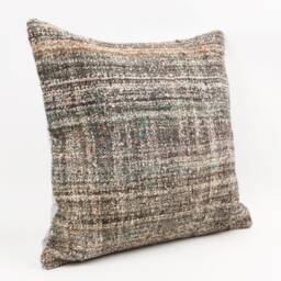 Handmade Turkish Kilim Pillow Cover 20''x20'' Boho Cushion - thumbnail 3