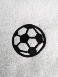 Football Embroidered Onto 100% Cotton Towels & Personalised With A Name - thumbnail 1