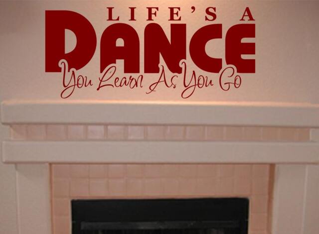 Life's A Dance Vinyl Wall Decal - Inspirational Art - image 1
