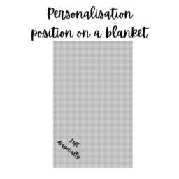 Personalised Embroidered Throw Blanket. Snuggle Blanket - thumbnail 3