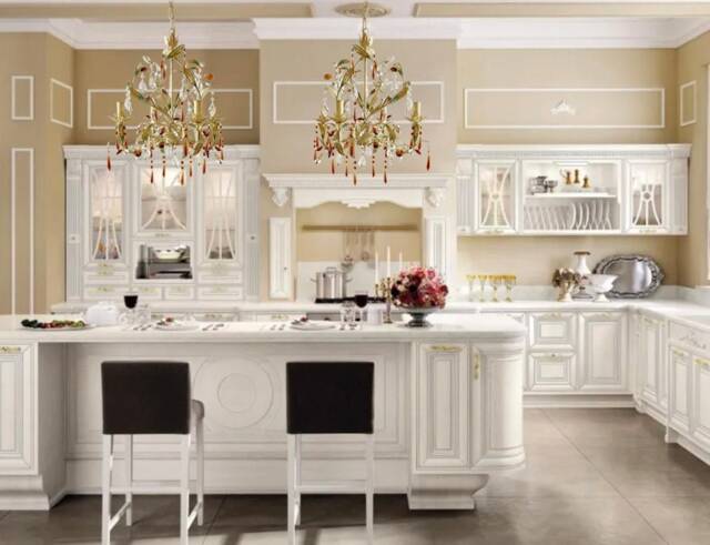 Set Of 2 Italian Wrought Iron Chandeliers Ivory Crystal Chandeliers, 4 Arms - image 1