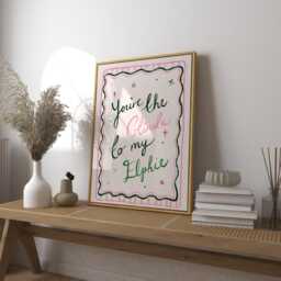 You're The Glinda To My Elphie Art Print, Handmade Broadway Movie Musical Theatre Print, London Theatreland West End, Bedroom Decor - thumbnail 1