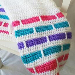Crochet Baby Blanket, Blanket For Girls - thumbnail 4