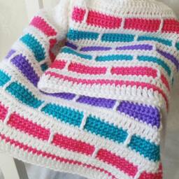 Crochet Baby Blanket, Blanket For Girls - thumbnail 2