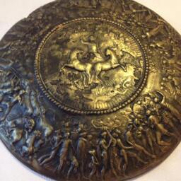 Achilles Shield Replica Ancient Greek Bronze Sculpture, Wall Art Decor - thumbnail 3