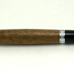 Sierra Style Click Pen With Chrome Plated Hardware & Made Figured Black Walnut Wood - thumbnail 4