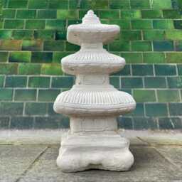 Massive Concrete Pagoda Figurine Japanese Lantern Decor Stone Zen Garden Ornament Handmade Outdoor Statue Cement Art - thumbnail 4