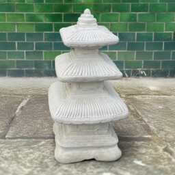 Massive Concrete Pagoda Figurine Japanese Lantern Decor Stone Zen Garden Ornament Handmade Outdoor Statue Cement Art - thumbnail 3