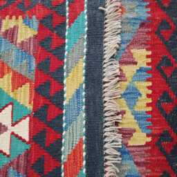 Classic Rug, Handmade Artisan Afghan Turkish Scandinavian Navajo Bohemian Wool Flatweave Multicolour Kilim Rug 150x101 cm - thumbnail 3