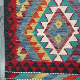 Classic Rug, Handmade Artisan Afghan Turkish Scandinavian Navajo Bohemian Wool Flatweave Multicolour Kilim Rug 150x101 cm - thumbnail 4