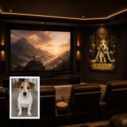 Personalised Lord Of Balls Pet Canvas From Photo, Custom Text Royal Dog Wall Art, Funny Gift For Owner Birthday Decor - thumbnail 4