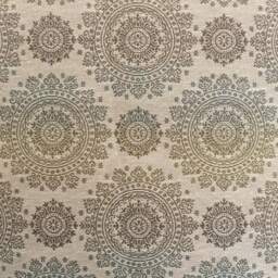 Pillow Cover, Two For 25 Dollars. - Envelope Back Medallion Upholstery Fabric On Front With Tweed Back - thumbnail 2