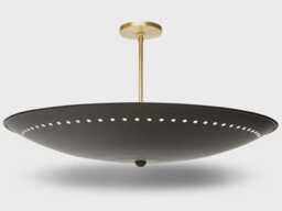 1950S Mid Century Castello Dome By Fanning Brass Modern Style Sputnik Chandelier/ Kalmar Stilnovo Style/ Chandelier Flush Mount - thumbnail 1