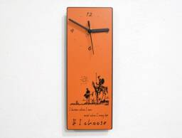 Don Quixote Quote - I Know Who Am & May Be, If Choose Wall Clock