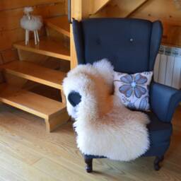Genuine Curly Sheepskin Rug 100% Natural Color Soft Wool, Schaffell, Hygge - thumbnail 3