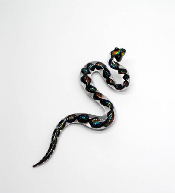 33-69D Snake With Rainbow Dichro - image 1