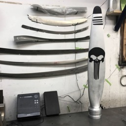 Punisher Aviator Glasses Military Armed Forces Navy Seals Metal Parody Airplane Propeller Blade Sculpture - Awesome Christmas Wedding Gift - thumbnail 4