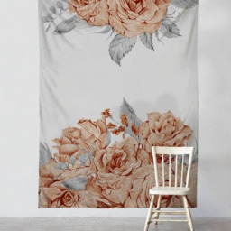 Blooming Rose - Wall Tapestry Tapestry Hangings Wanderlust Bohemian Home Decor Dorm T#30 - thumbnail 2