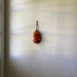 Handmade Terracotta Tile Wall Hanging Wabi Sabi Ceramic Art - thumbnail 2