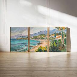 Set Of 3 Marbella Travel Prints, Posters, Tropical Decor, Botanical Art, Spanish Wall Gift, Gift - thumbnail 2