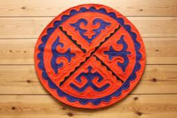 Eshsoy - Shyrdak Felt Rug/88 cm Diameter - thumbnail 1