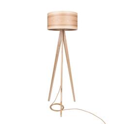 Heartwood Ash Veneer Floor Lamp - Handmade Modern Lighting - thumbnail 2